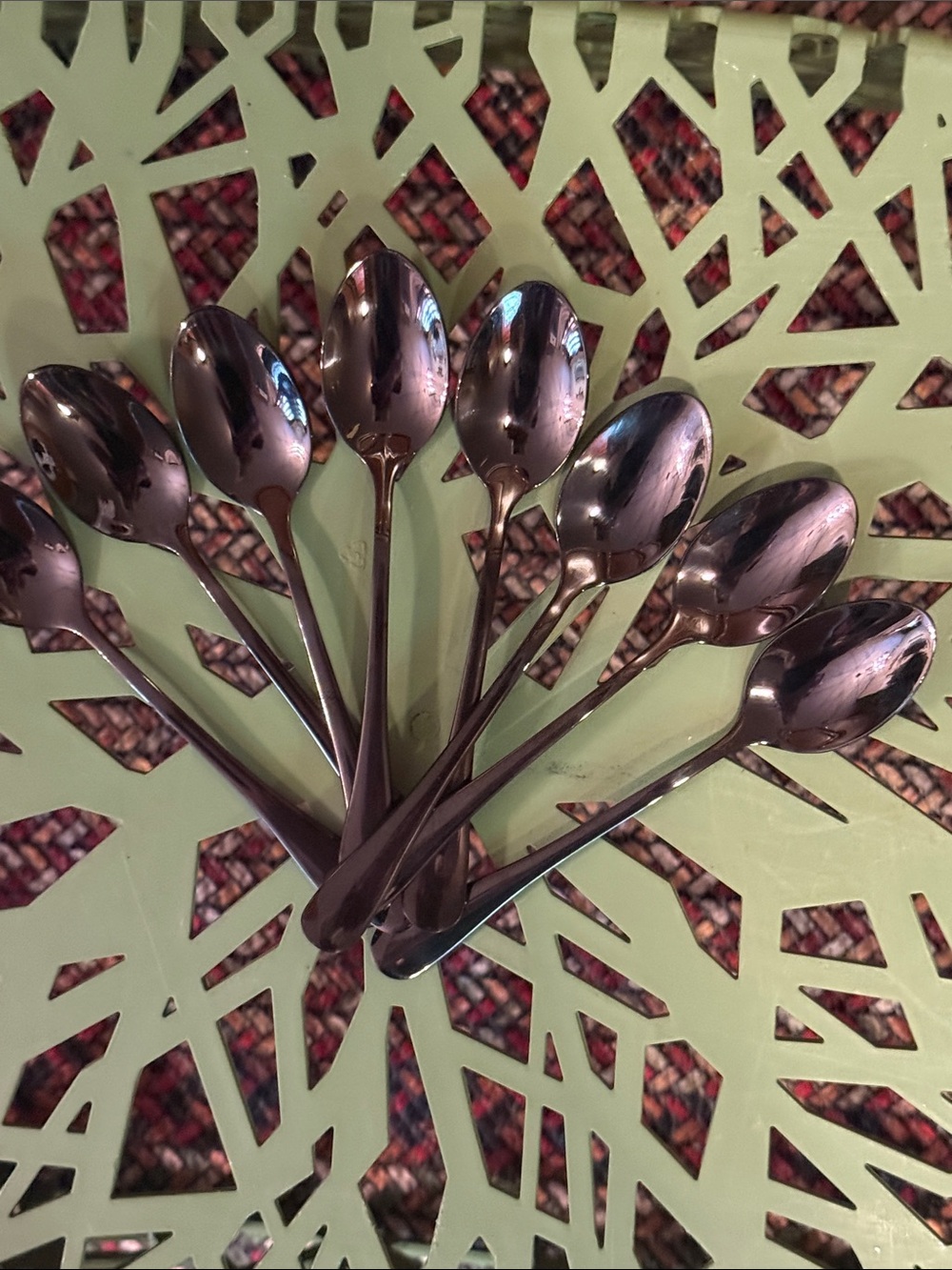 NWT..Devon, Black Stainless Steel Mini Spoons